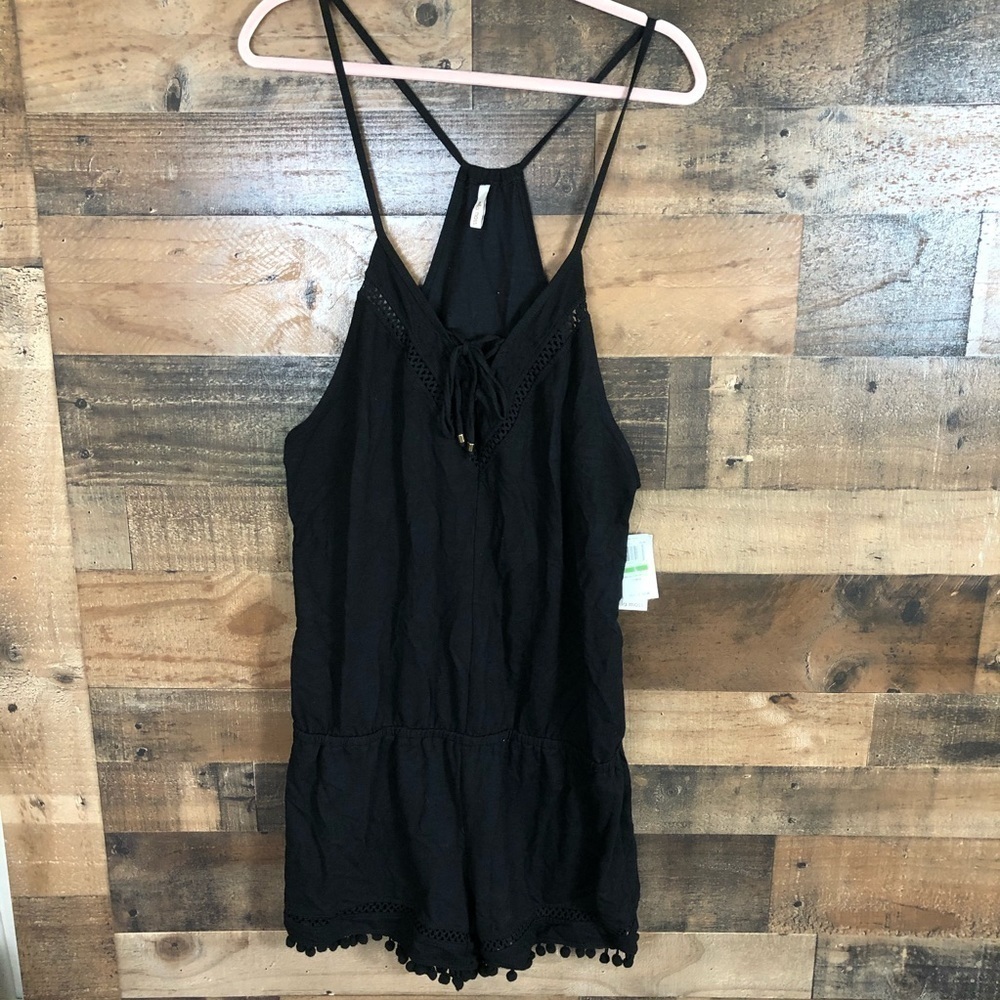 Ella moss black romper